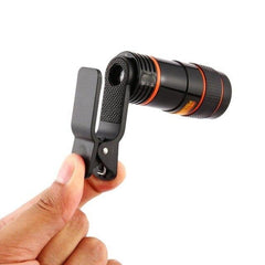 HD 8x Telescope Lens with Wide Angle, DSLR Blur Background Effect